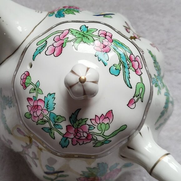 VTG COALPORT INDIAN TREE TEAPOT ENGLAND ORIGINAL ENGRAVING 1801 BONE CHINA RARE - Picture 12 of 12